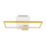 Plafoniera LED Erste Elia 55W 520x68mm, Design Rotund Modern 3CCT Reglabil 3000K-6000K, Alb Mat, Iluminat Eficient pentru Living si Dormitor