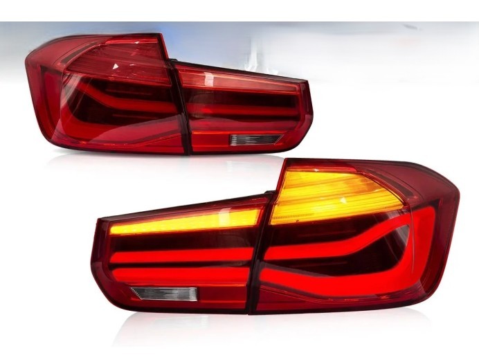 Set lampa spate BMW Seria 3 (F30), 01.2012-12.2019 model SEDAN, partea stanga, dynamic indicator; LED; rosu; TUNING,