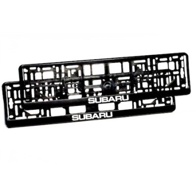 Set 2 suporturi numar inmatriculare personalizat-Subaru foto