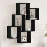 Cumpara ieftin Dulap de perete din lemn negru de stejar 78x15x92 cm MDF