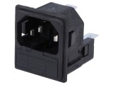 Conector Alimentare AC 10A 250V IEC 60320 Soclu Tată