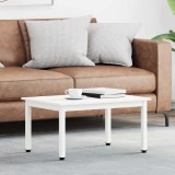 VidaXL Masă de cafea Alb 60 x 50 x 36 cm Lemn de pin masiv 892764