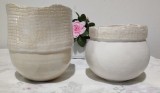 Doua vaze buchetiere, ceramica artistica anii 70, Irmgard Huckmann -