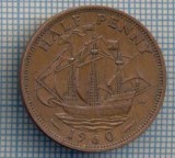 AX 1491 MONEDA- MAREA BRITANIE- 1/2 PENNY -ANUL 1960 -STAREA CARE SE VEDE