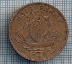 AX 1491 MONEDA- MAREA BRITANIE- 1/2 PENNY -ANUL 1960 -STAREA CARE SE VEDE