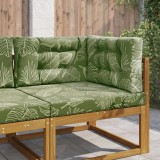 vidaXL Perna pentru canapea de exterior 3 pcs Design cu frunze 900894