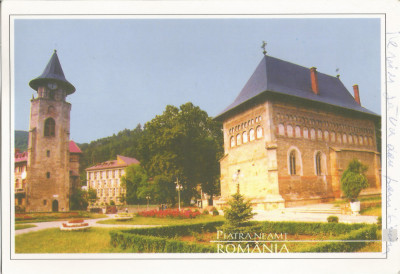 Rom&amp;acirc;nia, Piatra Neamţ, carte poştală ilustrată, circulată intern, 2002 foto