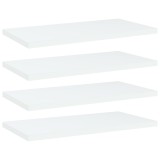 vidaXL Plăci bibliotecă, 4 buc., alb, 40 x 20 x 1,5 cm, PAL 805138