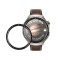 Set 2 Folii de protectie Kwmobile pentru Huawei Watch 4 Pro, Transparent/Negru, Polimer, KWM000024VZ001C