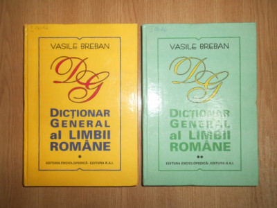 Vasile Breban - Dictionar general al limbii romane 2 volume (1991, ed cartonata) foto