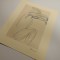 BRANCUSI, CROMOLITOGRAFIE ORIGINALA &rdquo;NUD&rdquo; SEMNATA, DATATA DE EDITOR- NEUCHATEL1958