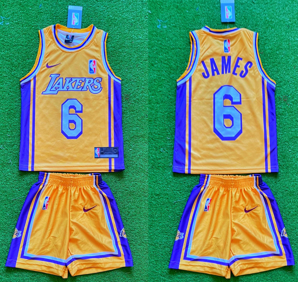 Compleu Echipament BASCHET pentru copii LA Lakers LeBron James nr.6 |  arhiva Okazii.ro