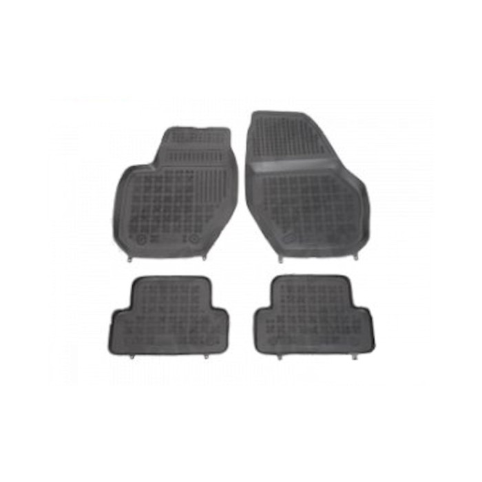 Set covorase auto din cauciuc VOLVO S60/V60 (Y20), 04.2010-2019; S80 (AS), 04.2006-2016; XC60, 05.2008-05.2013, presuri tip tavita, negru; elastomer