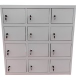 Dulap metalic Asamblat Premium cu 12 compartimente pt. pastrare valori, 900x500x900 mm (LxlxH), PLUS
