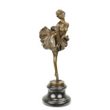 Dansatoare - statueta din bronz pe soclu din marmura BJ-70, Nuduri