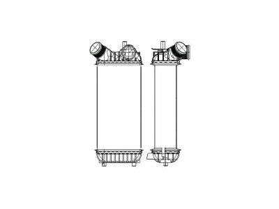 Intercooler Ford C-Max/C-Max Grand, 12.2010-, motor 1.6 TDCI 70/85kw, diesel, cu/fara AC, aluminiu brazat/plastic, 300x147x76 mm, foto