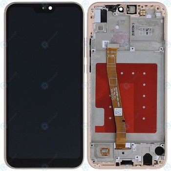 Huawei P20 Lite (ANE-L21) Capac frontal modul display + LCD + digitizer roz sakura foto