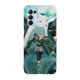 Husa compatibila cu Oppo A76 model Tsunade Senju and Katsuyu Naruto, Silicon, TPU, Viceversa, Transparent, Carcasa