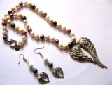set colier si cercei cu perle mallorca 50940