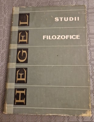 Studii filozofice Hegel foto