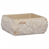 Chiuveta, crem, 30x30x13 cm, marmura GartenMobel Dekor, vidaXL