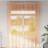 VidaXL Perdele Voile cu Oeli 2 buc Portocaliu 140x260 cm 4102093
