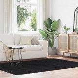 VidaXL Covor shaggy cu pom &icirc;nalt, NAVARRA, negru, 160x230cm, poliester