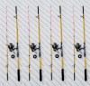 SET 4 Lansete PROFL DUAL FORCE tip Feeder 2,10m + 4 Mulinete SAIMINO X4000, Lansete Feeder si Piker, Baracuda