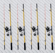 SET 4 Lansete PROFL DUAL FORCE tip Feeder 2,10m + 4 Mulinete SAIMINO X4000