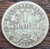 Moneda Argint Germania 1 Mark 1874 C, Argint, Necuratata