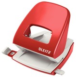 Perforator hartie 2 perforatii 30 coli metal Leitz series 5008 Perforator metalic Leitz NeXXt Series 5008 30 coli rosu