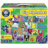 Puzzle de podea in limba engleza Invata alfabetul (26 piese - poster inclus) BIG ALPHABET JIGSAW, orchard toys