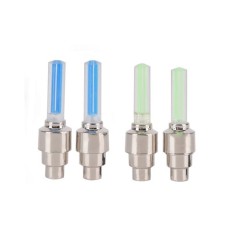 Set 4 lumini decorative valva LED pentru biciclete,auto - Albastru,verde