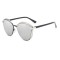 Ochelari de Soare Cat Eye Mirror Silver, Polarizați, Include Toc, Săculeț și Lavetă de Curățare, Protecție UV400