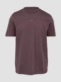 Cumpara ieftin Tricou bărbați cu decolteu la baza g&acirc;tului, cu logo, Liliac, S