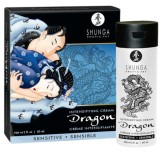 Cremă unisex SHUNGA Dragon Intensifying Sensitive Cream, pentru stimularea zonelor intime, cu efect dublu de &icirc;ncălzire și răcire, 60 ml