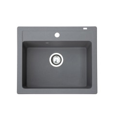 Chiuveta X Granit Quadro 60 grafit600 x 500 mm, sifon 90 mm, granit
