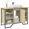 Dulap Chiuveta Baie vidaXL Stejar Sonoma 91x35x60 cm Lemn Prelucrat Mobilier Baie