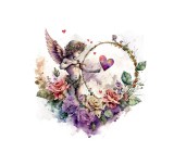 Cumpara ieftin Sticker decorativ Cupidon, Multicolor, 52 cm, 3807ST, Oem