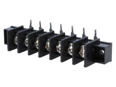 Regletă de Conexiuni PCB 90&amp;deg; 7 Piste 4mm2 foto