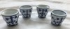 Set 4 Pahare Portelan Winterling Floare de Fan, Germania, Colectie, Antichitati, 4.5x4cm