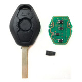 Cheie Auto Completa Techstar&reg; Pentru BMW Seria 3/5/7, 1998/2005, 3 Butoane, Chip Transmitator 434MHZ, HU92, Negru