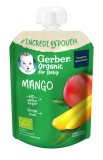 Pouch din mango Bio de la 6 luni, 80g, Gerber