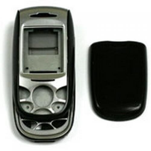 CARCASA pt. SAMSUNG SGH E800 ARGINTIE CU NEGRU