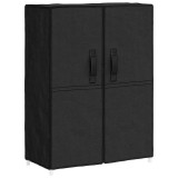Pantofar, negru, 60x28x90 cm, material textil