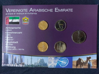 Seria completata monede - Emiratele Arabe Unite , 5 monede foto