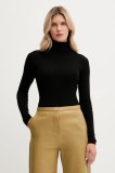 MC2 Saint Barth pulover de l&acirc;nă culoarea negru, light, cu guler, EKA0001