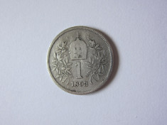 Austro-Ungaria 1 Korona 1893 argint foto