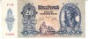 Bancnota Ungaria 20 Pengo 1941, B11 36, Bancnota Veche de Colectie
