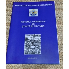 FORUMUL OAMENILOR DE STIINTA SI CULTURA.NOIEMBRIE 2008
